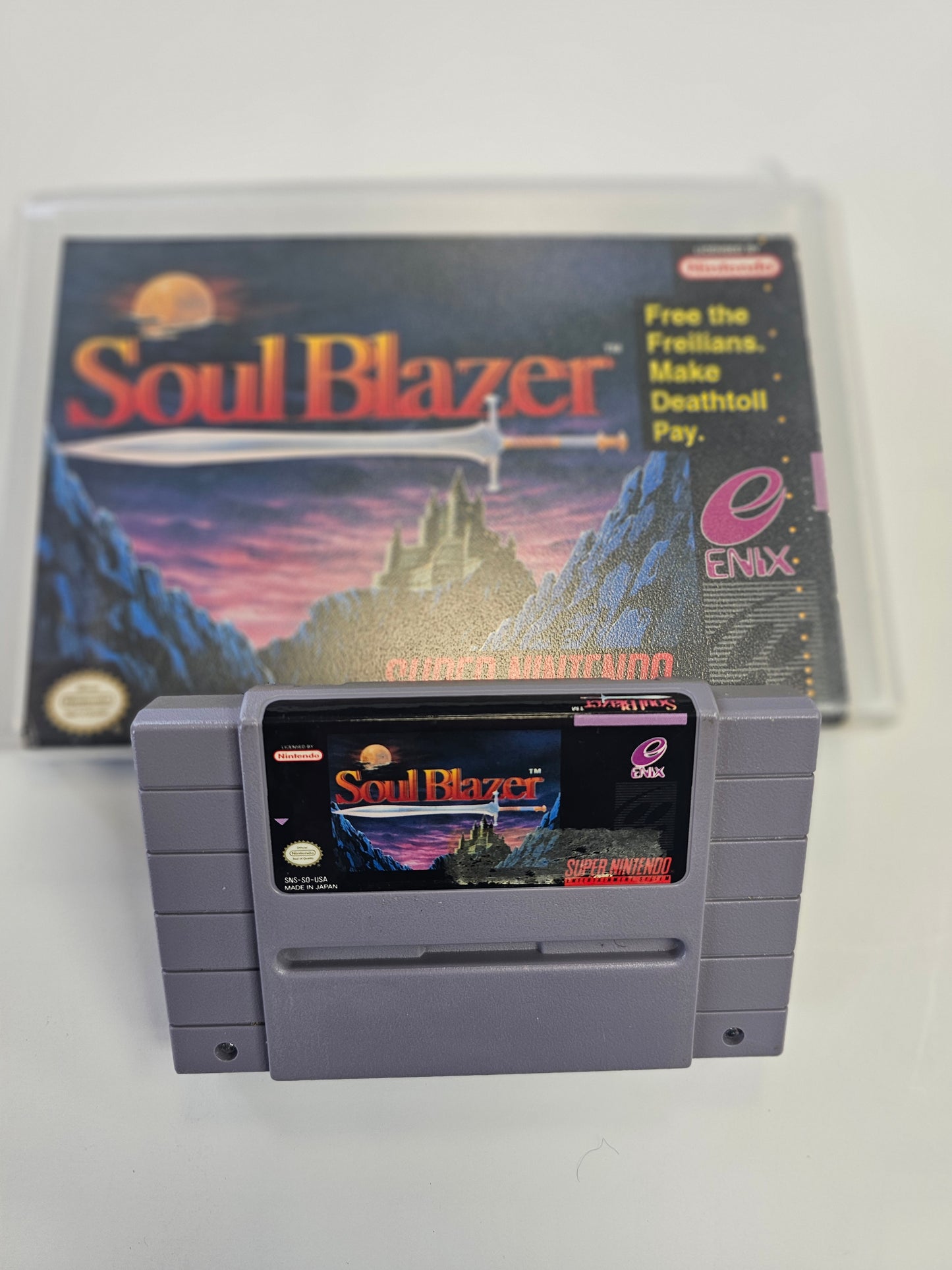 Soul Blazer Generic Case (No Manual)