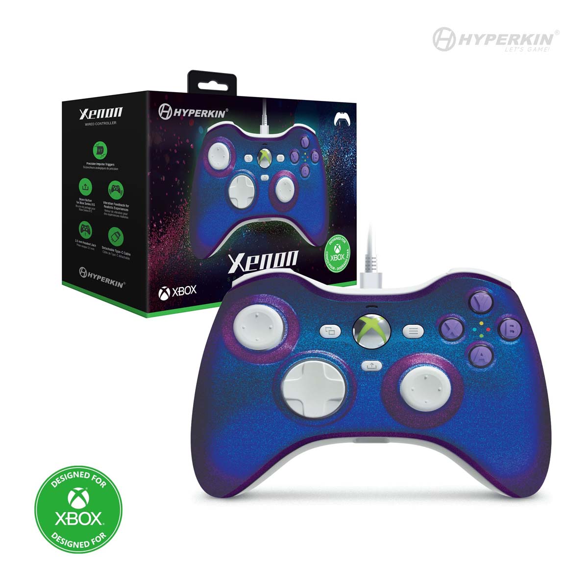 XBOX One/Series, Windows PC Wired Controller Galaxy -Xenon