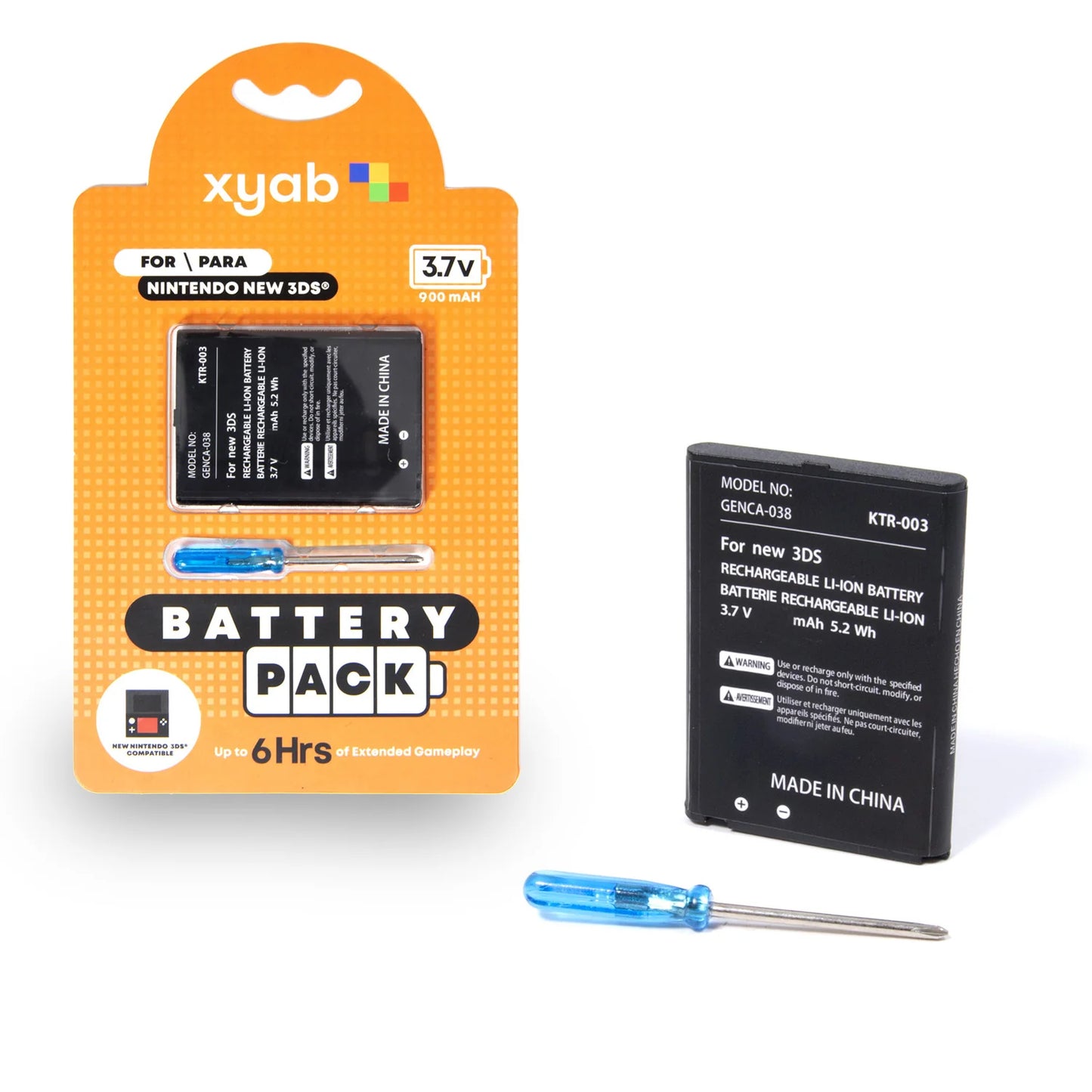 XYAB Nintendo New 3DS Battery Pack