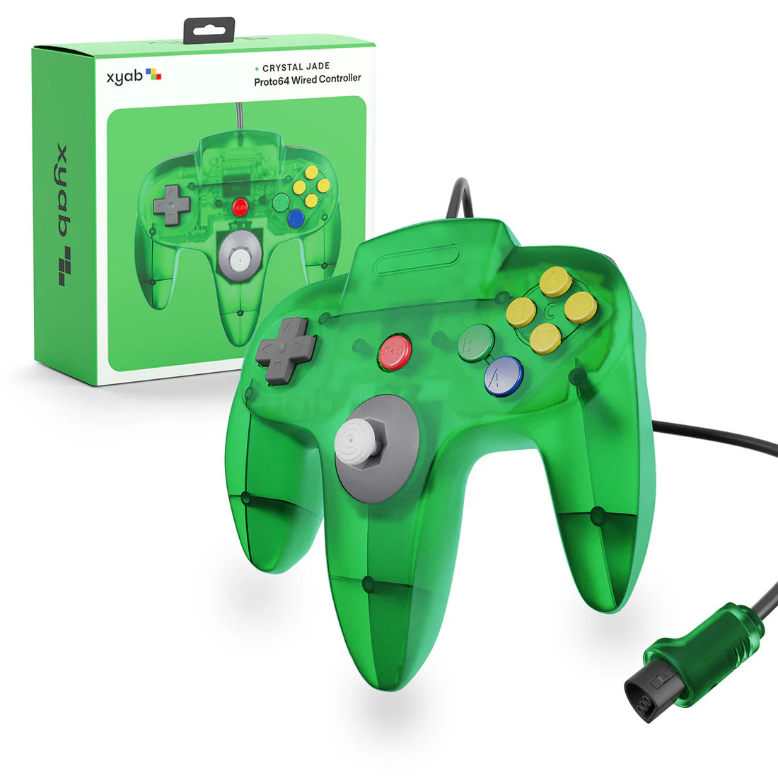 XYAB N64 Wired Controller-Crystal Jade