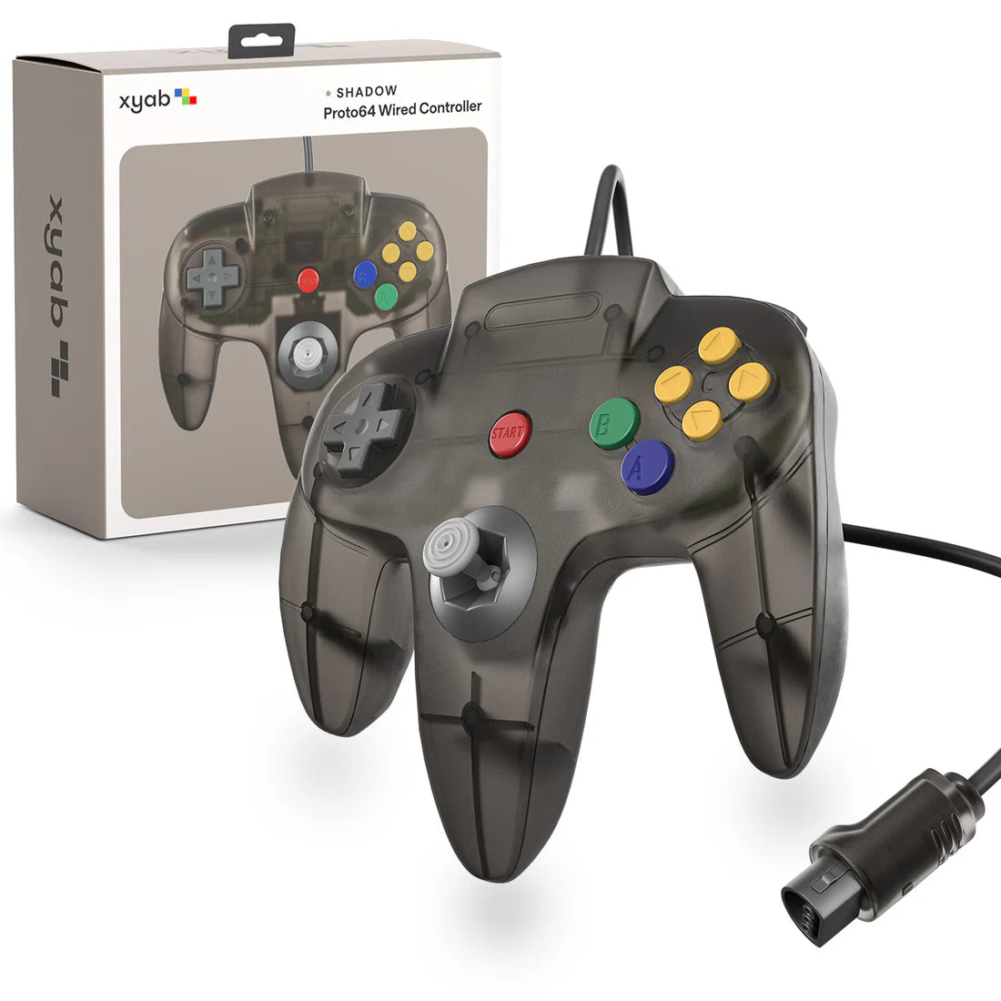 XYAB N64 Wired Controller-Smoke Black