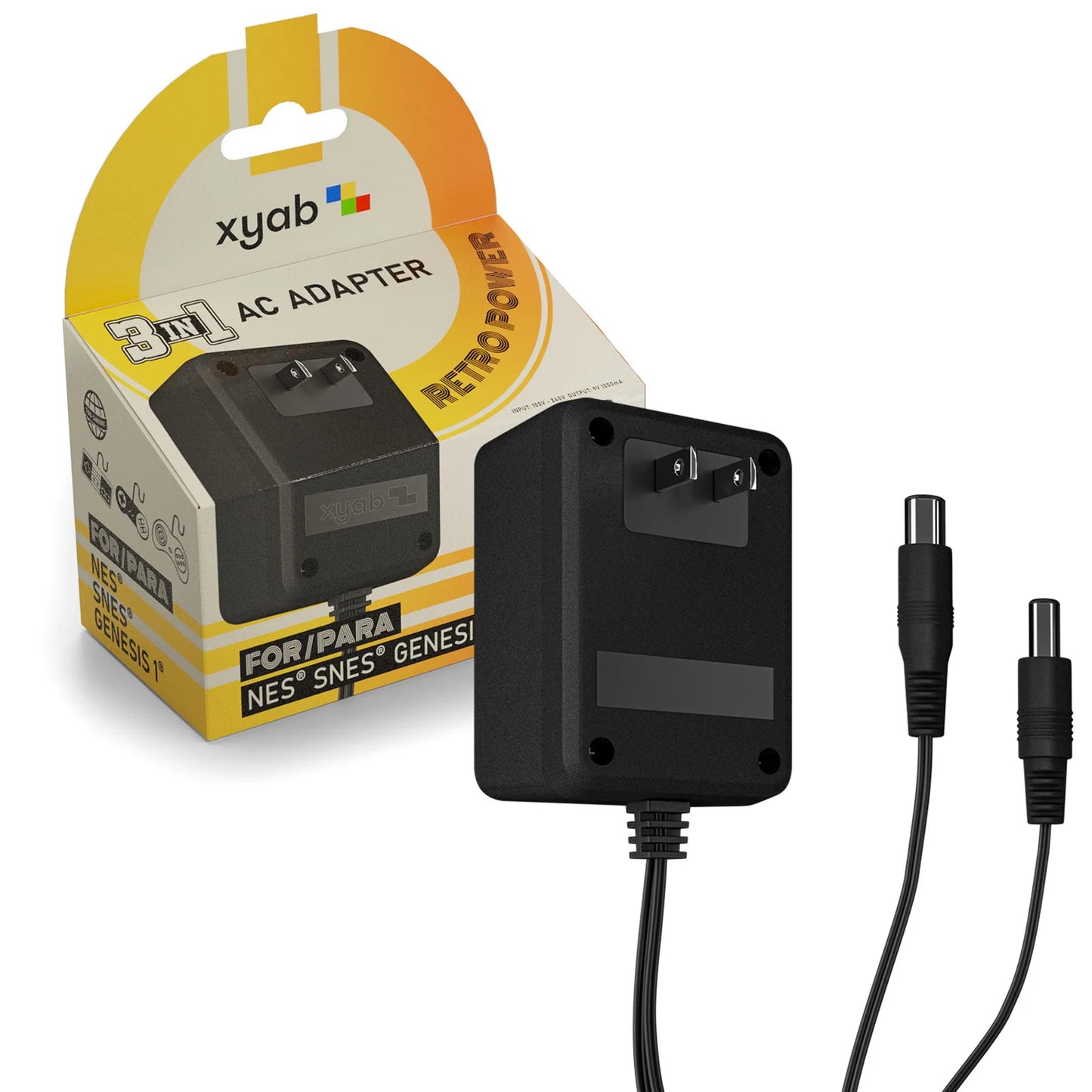 XYAB NES/SNES/Genesis 3-in-1 Power Adapter