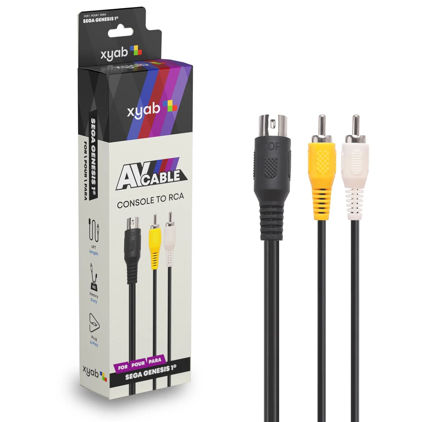 XYAB Sega Genesis Model 1 AV Cable