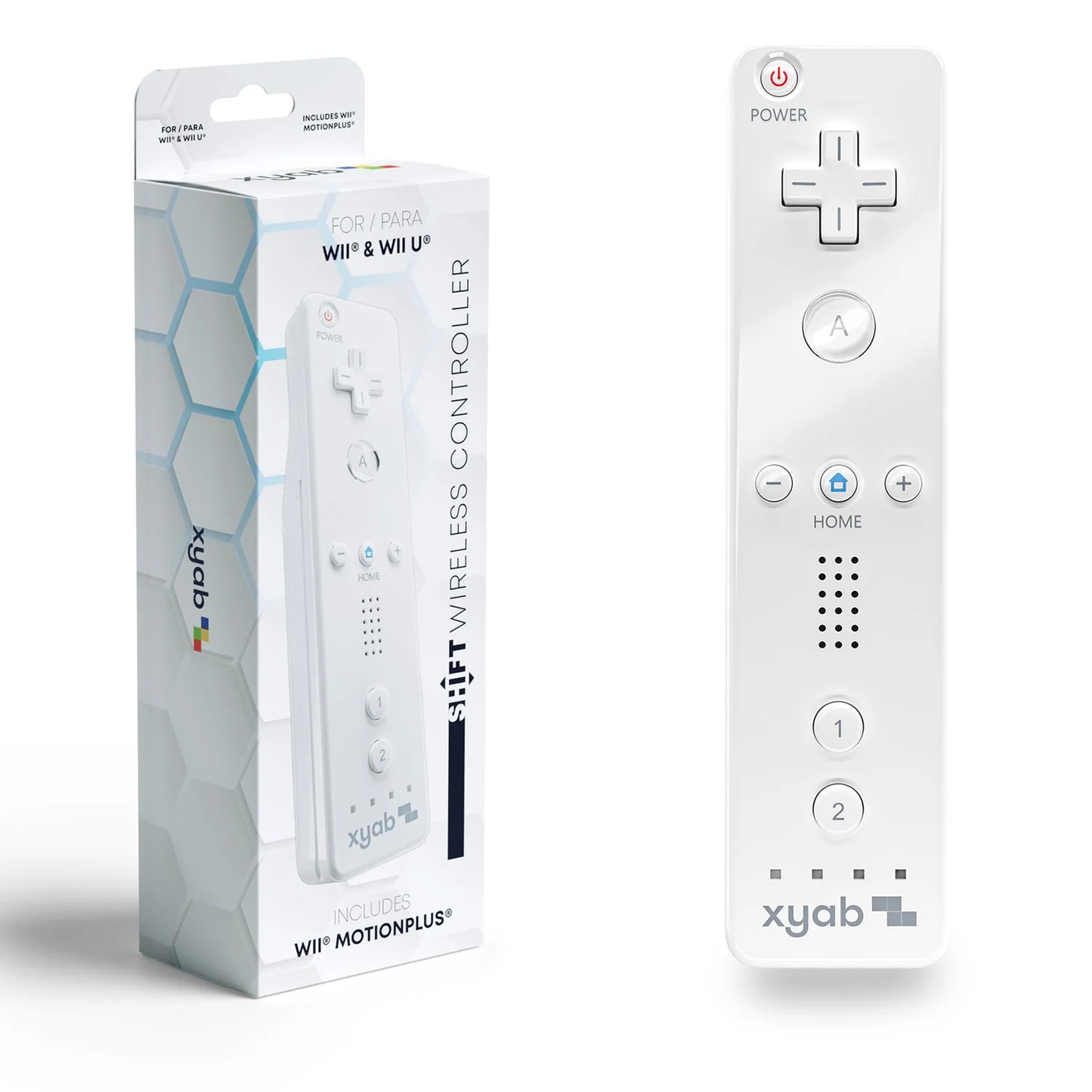 XYAB Wii Remote W/Built In MotionPlus-White