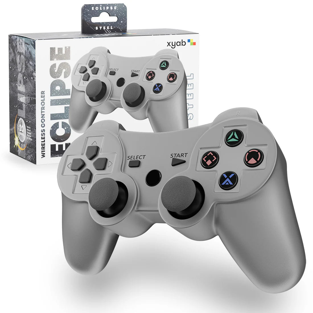 XYAB PS3 Wireless Controller Steel Eclipse