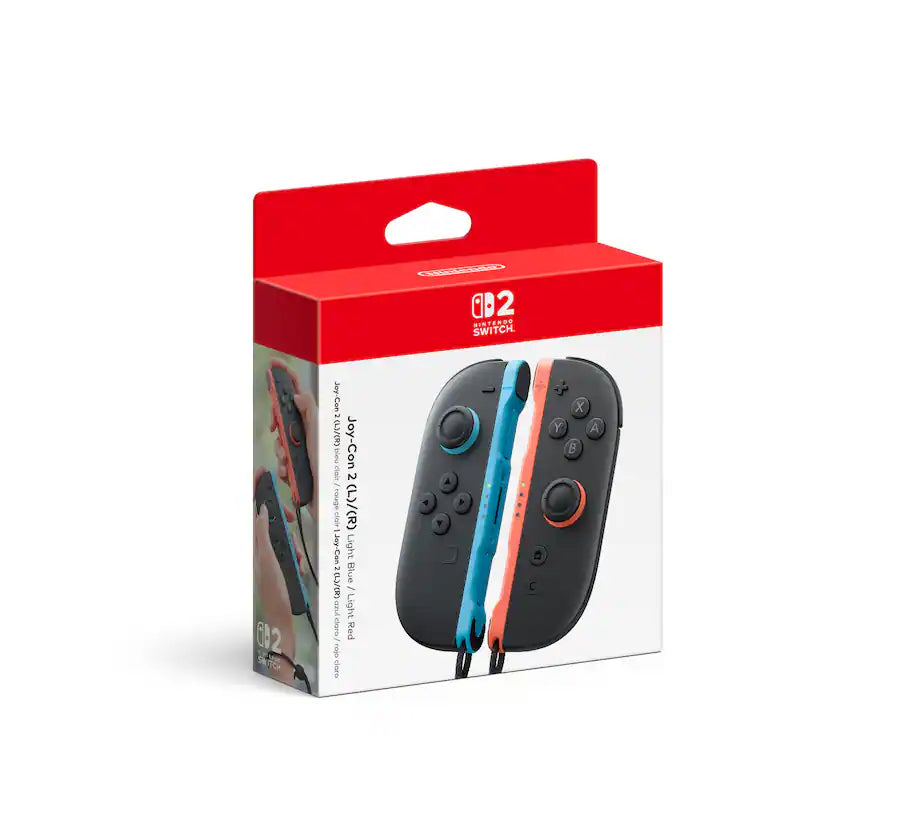 Joy Con 2 Light Blue & Light Red