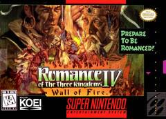 Romance of the Three Kingdoms IV Wall of Fire New