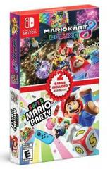 Mario Kart 8 Deluxe + Super Mario Party Double Pack New