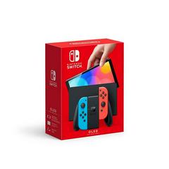 Nintendo Switch OLED with Blue and Red Joy-Con New
