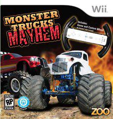 Monster Trucks Mayhem with Racing Wheel New