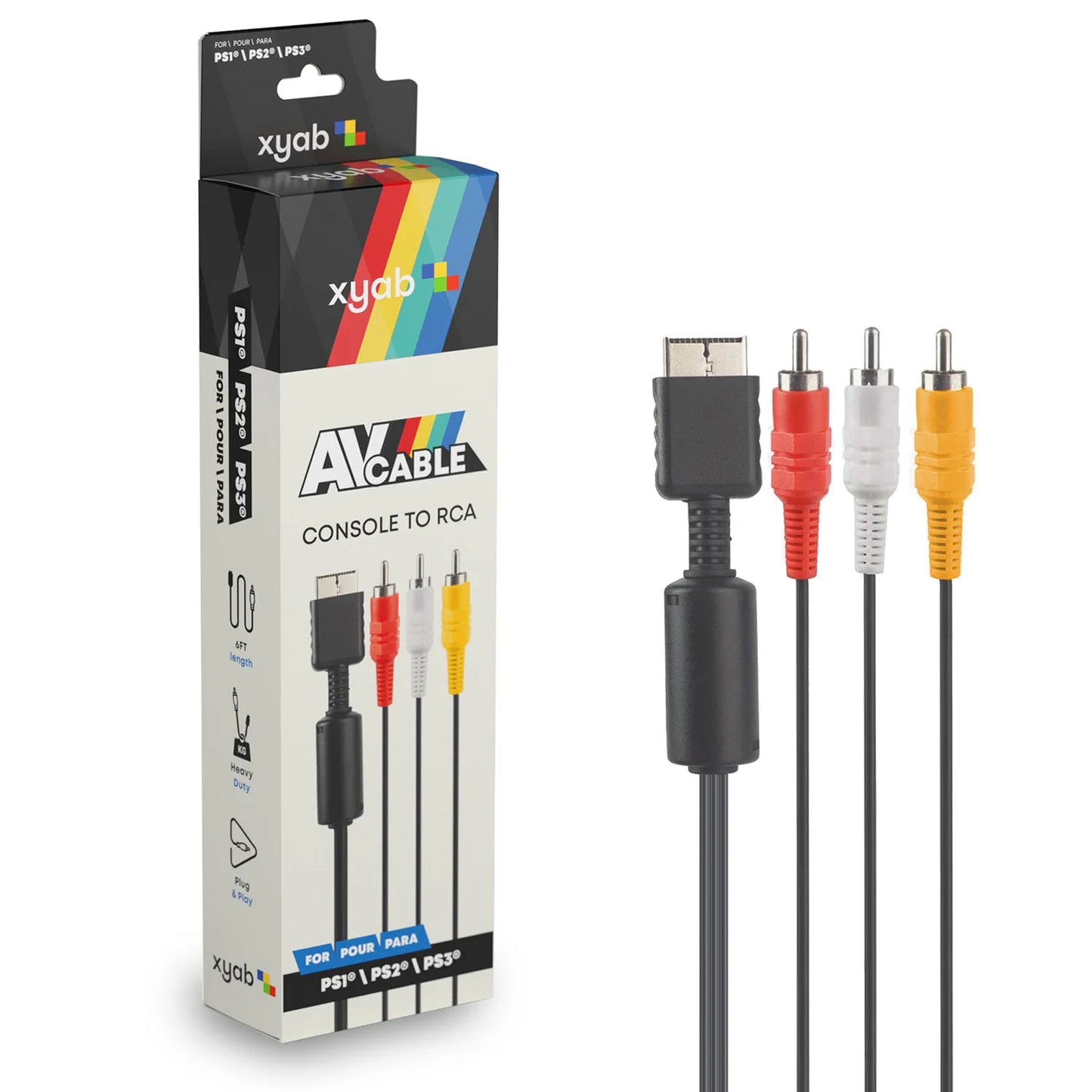 XYAB PS1/PS2/PS3 AV Cable