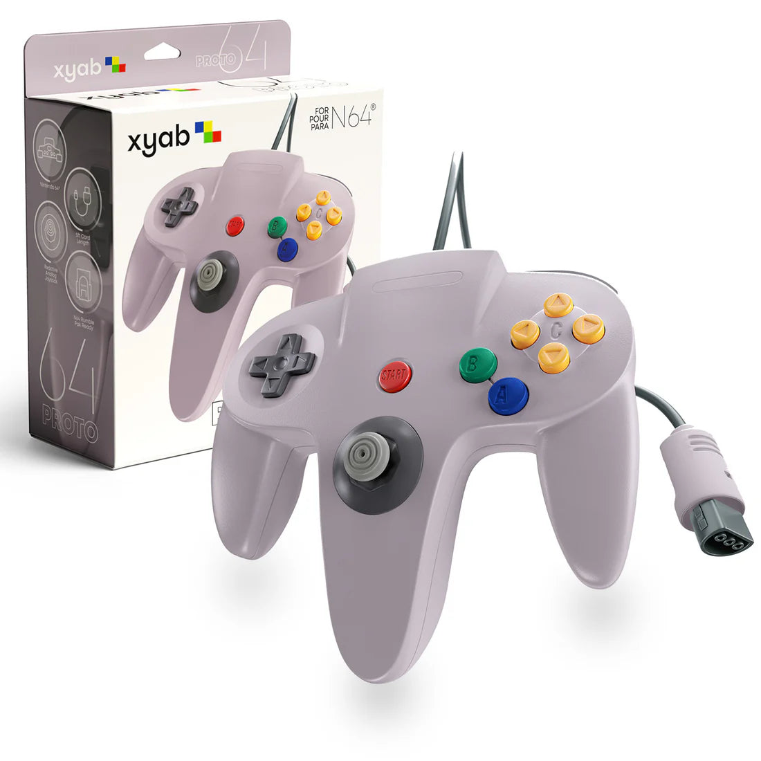 XYAB N64 Wired Controller-Gray