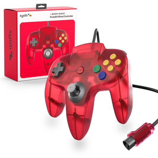 XYAB N64 Wired Controller-Berry Burst