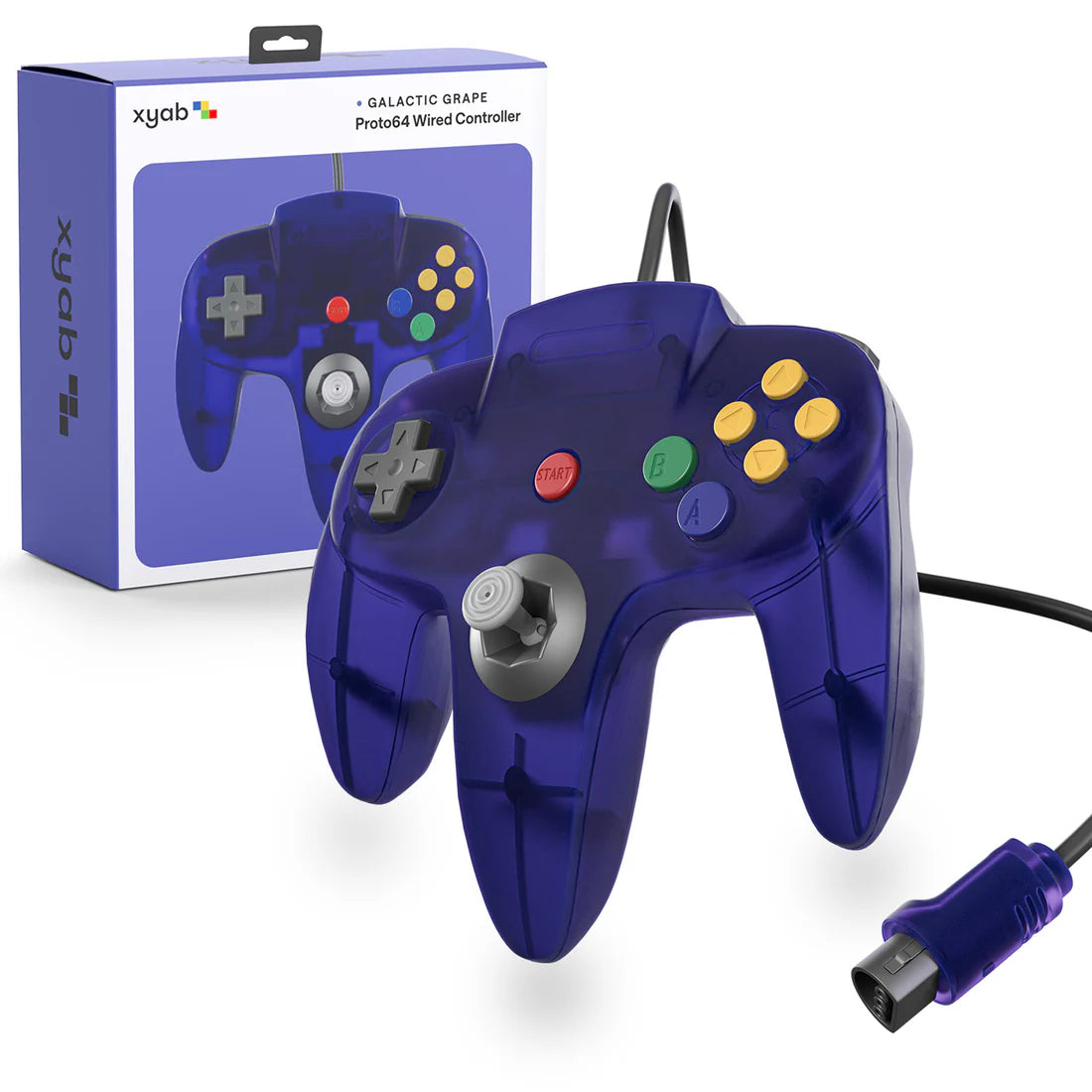 XYAB N64 Wired Controller-Galactic Grape