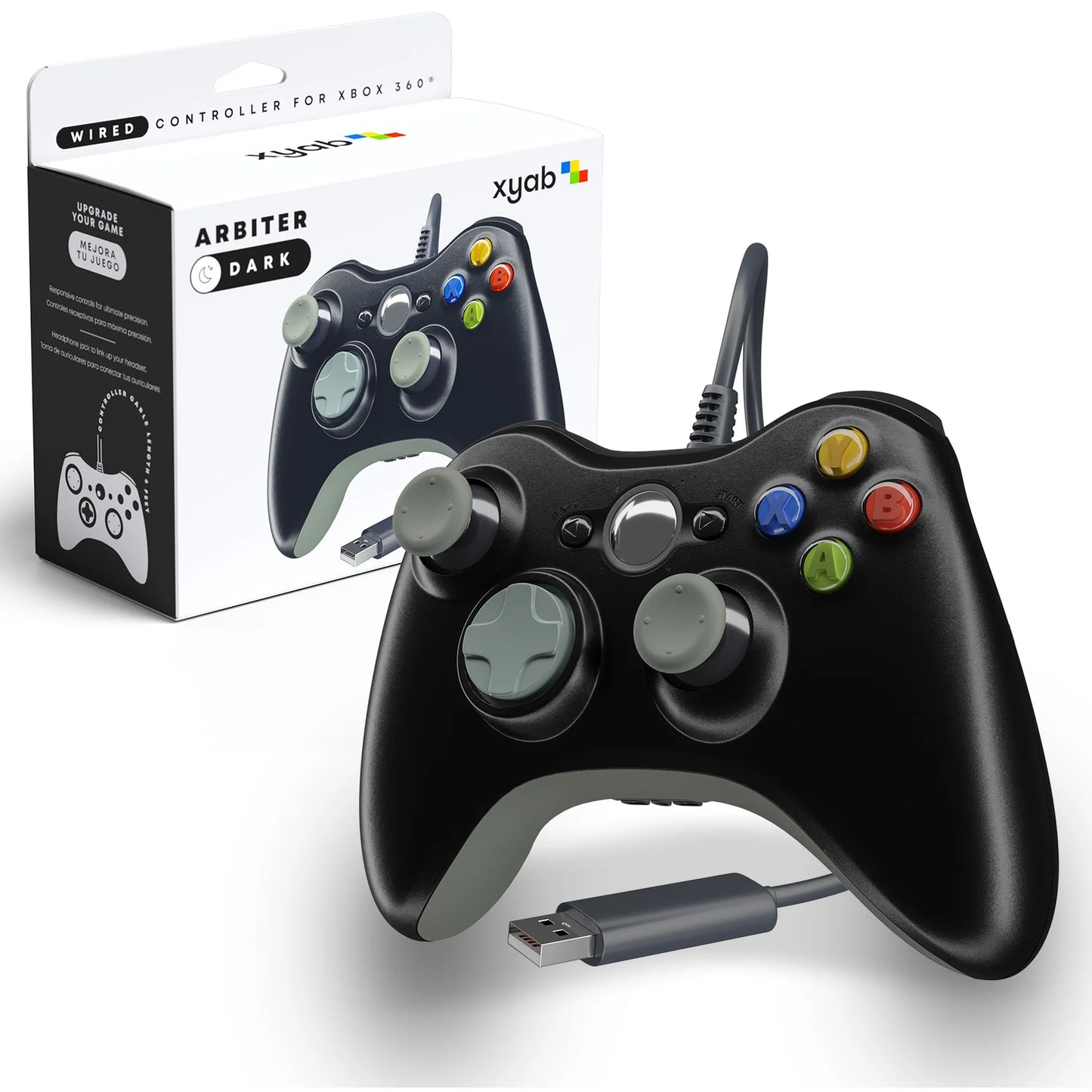 XYAB Xbox 360 Wired Controller Arbiter-Black
