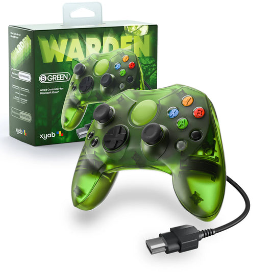 XYAB OG Xbox Wired Controller Clear Green-Warden