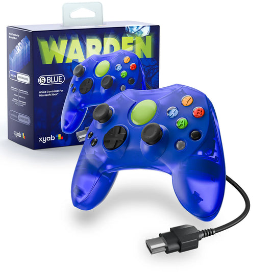 XYAB OG Xbox Wired Controller Clear Blue-Warden