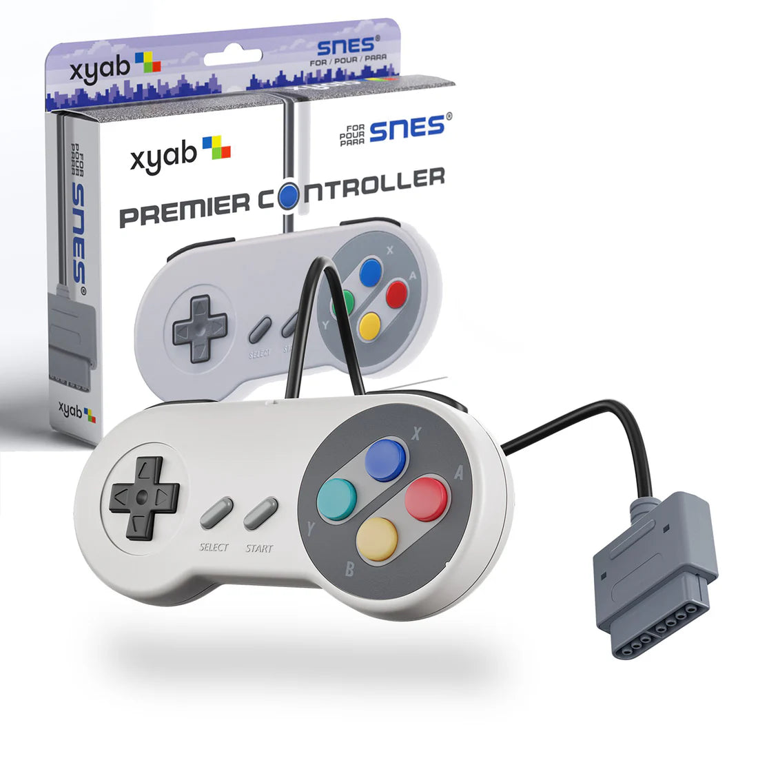 XYAB Super Nintendo (SNES) Wired Controller