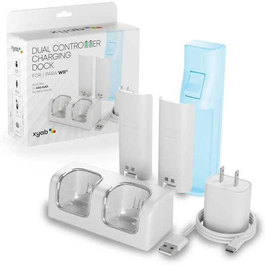 XYAB Wii Dual Controller Charge Dock W/Battery Packs