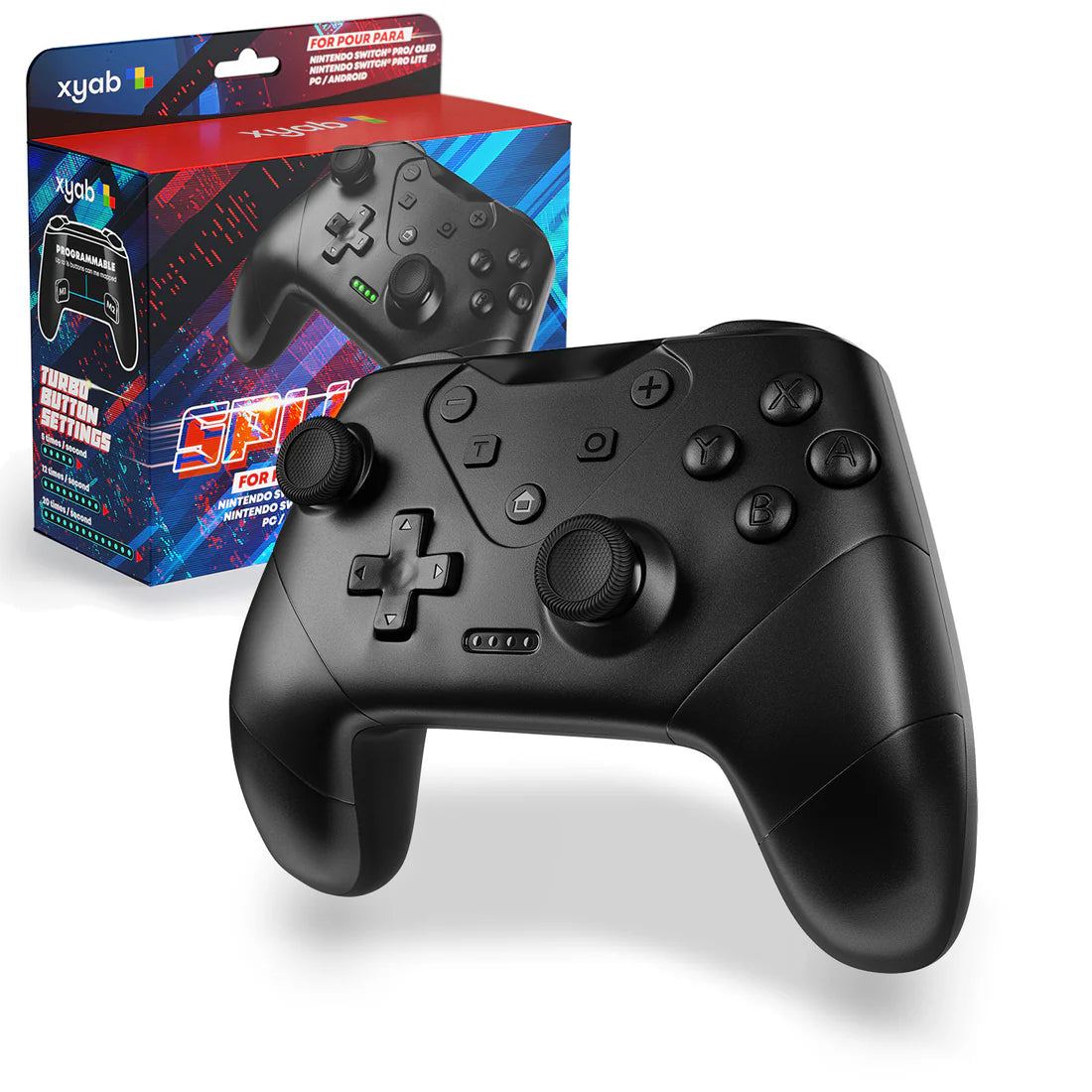 XYAB Switch Wireless Controller Black Split Pro