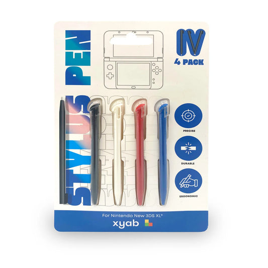 XYAB New 3DS XL Stylus 4 Pack