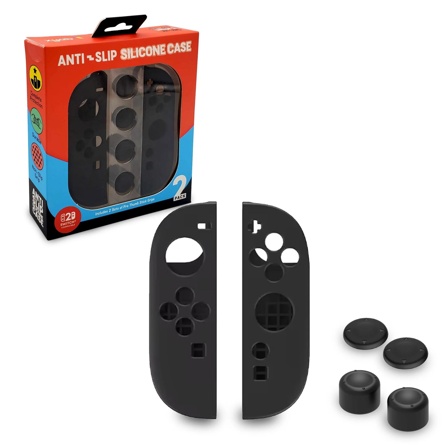 XYAB Switch 2 Joy-Con Silicon Case & Thumb Stick Grips