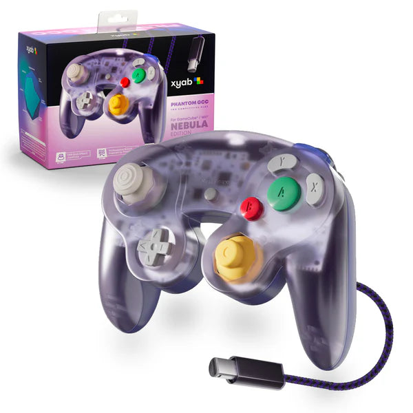 XYAB Gamecube/Wii/WiiU/Switch Wired Controller Nebula-PHANTOM GCC V2