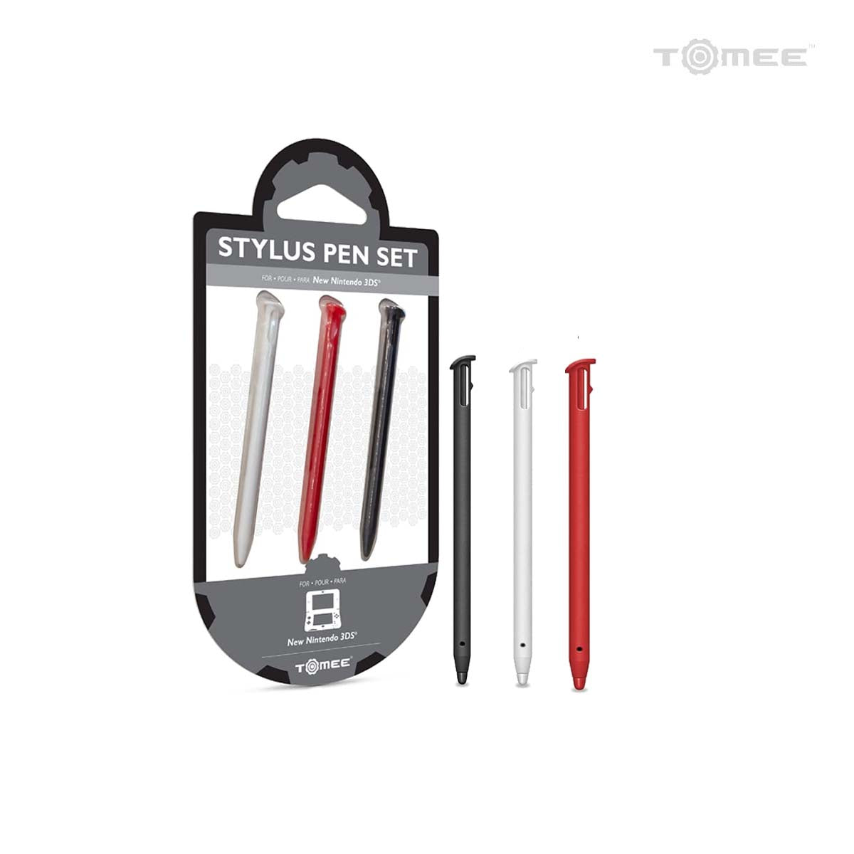 3-Pack New 3DS Stylus -Tomee