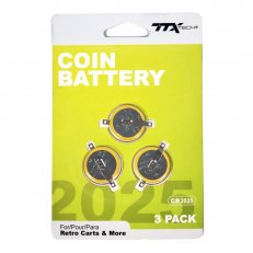 Coin Battery Retro 3 Pack CR2025