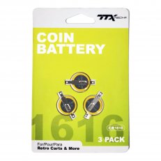 Coin Battery Retro 3 Pack CR1616