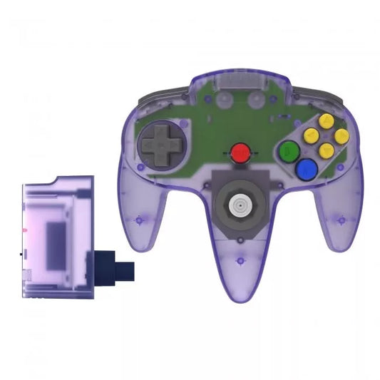 Wireless 2.4GHz N64 Precision Analog Controller-Purple