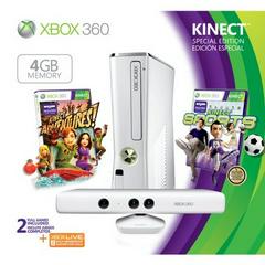 Xbox 360 Slim Console 4GB White Kinect Bundle New