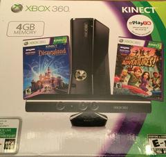 Xbox 360 Slim 4GB Console Kinect Disneyland Adventures Bundle New