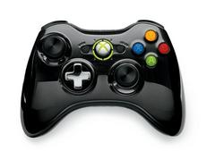 Xbox 360 Wireless Controller [Black Chrome] New