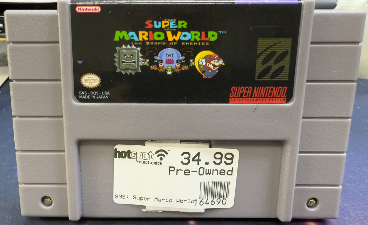 Super Mario World 100 Rooms of Enemies Hack Cart – HotSpot Electronics