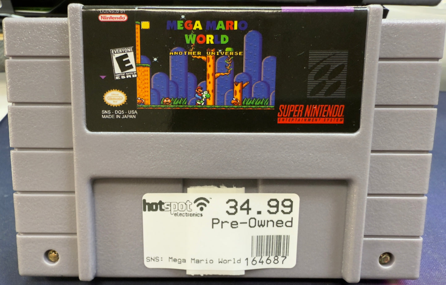 Mega Mario World Another Universe Hack Cart